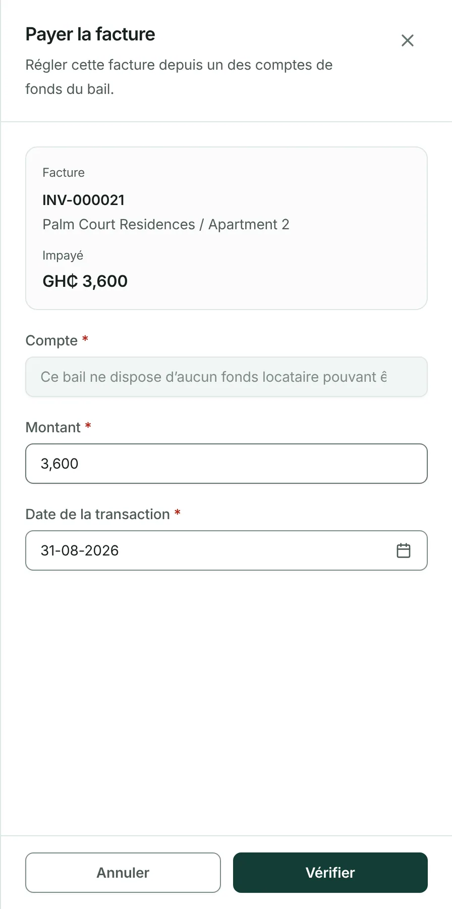 Appuyez sur Payer.