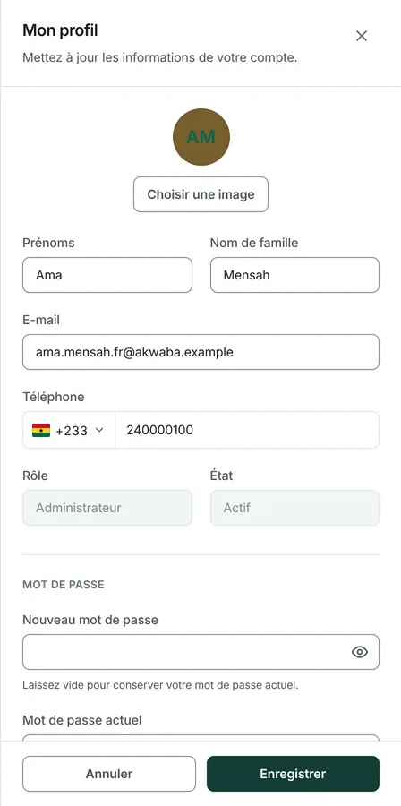Appuyez sur Télécharger mes données.